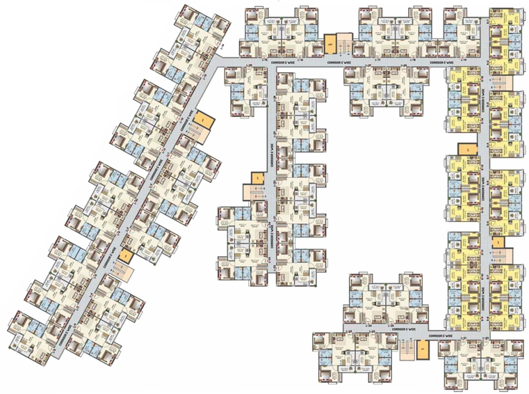 Floor Plan of Vardhman Swapnlok in Jhotwara Industrial Area, Jaipur - Image 53300