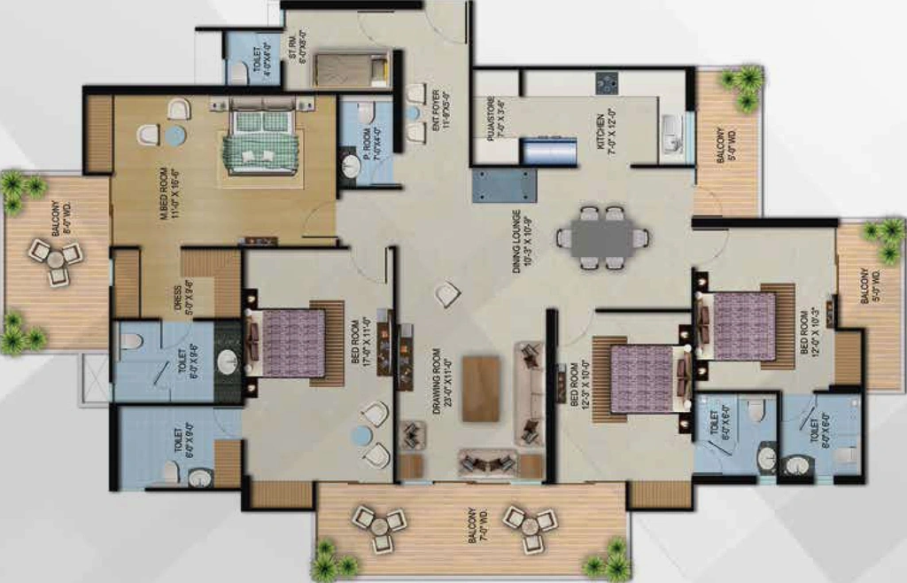 4 BHK Flat in Migsun Vilaasa in Eta II, Greater Noida - Image 659164