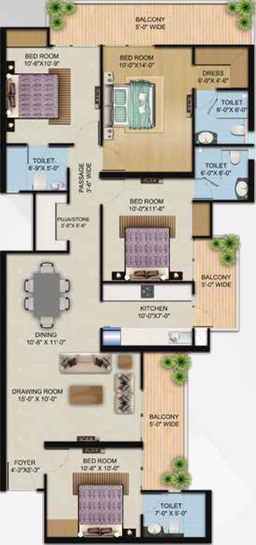 4 BHK Flat in Migsun Vilaasa in Eta II, Greater Noida - Image 659163