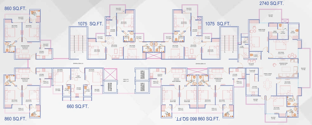 Floor Plan of Migsun Vilaasa in Eta II, Greater Noida - Image 91160