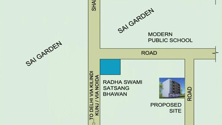 Location of Arsh Green Heights in Noida Extention, Greater Noida - Image 103863