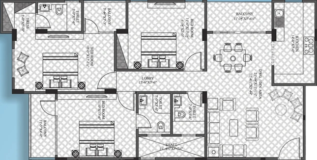 3 BHK Flat in UDB Aranya in Civil Lines, Jaipur - Image 504966