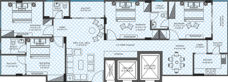 4 BHK Flat in UDB Aranya in Civil Lines, Jaipur - Image 504968