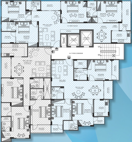 Floor Plan of UDB Aranya in Civil Lines, Jaipur - Image 53355