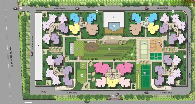 Master Plan of Vaibhav Heritage Height in Sector 16, Greater Noida - Image 57549