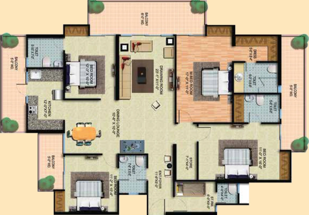 4 BHK Flat in Migsun Ultimo in Omicron 3, Greater Noida - Image 756328