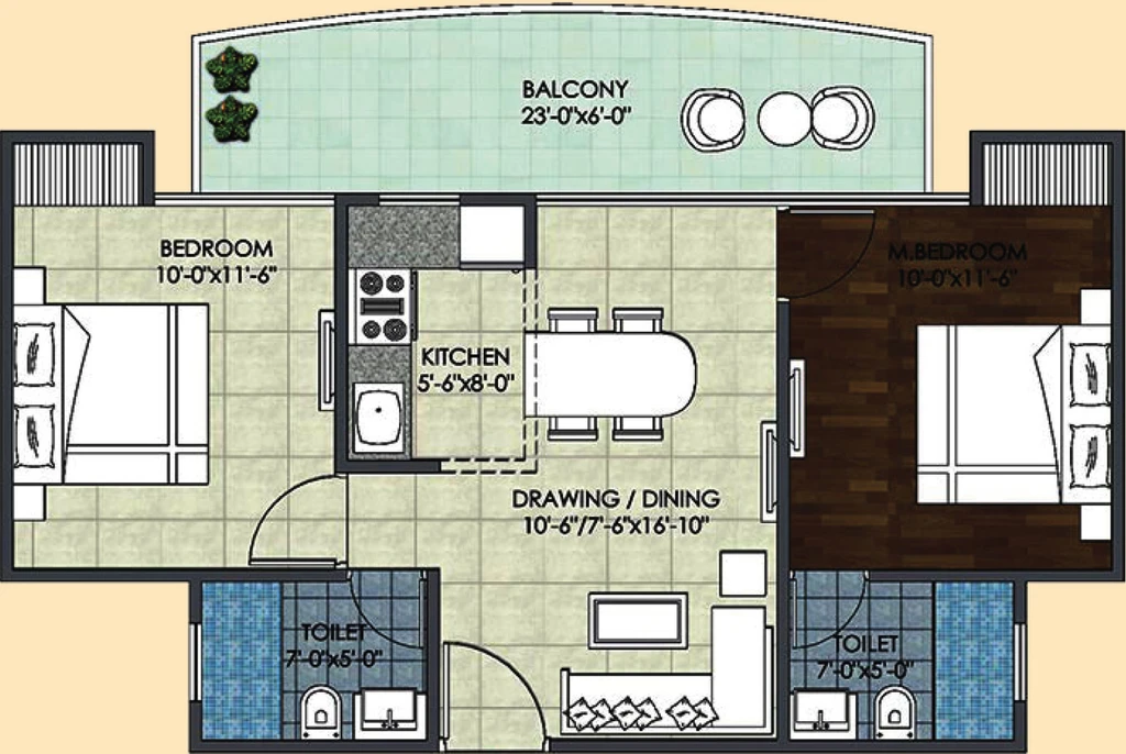 2 BHK Flat in Migsun Ultimo in Omicron 3, Greater Noida - Image 756325