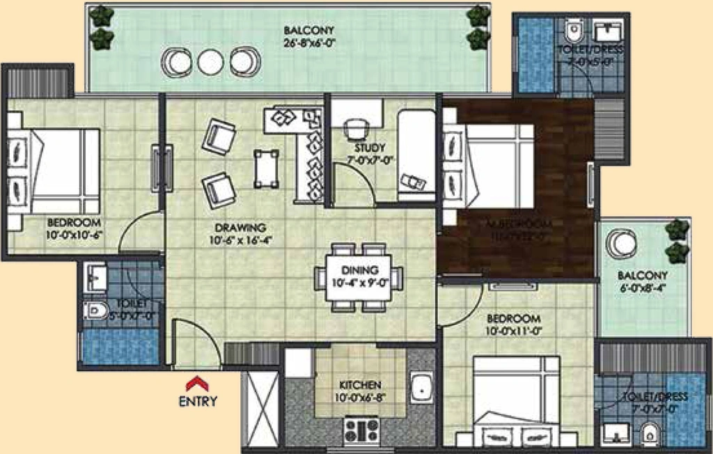 3 BHK Flat in Migsun Ultimo in Omicron 3, Greater Noida - Image 756327