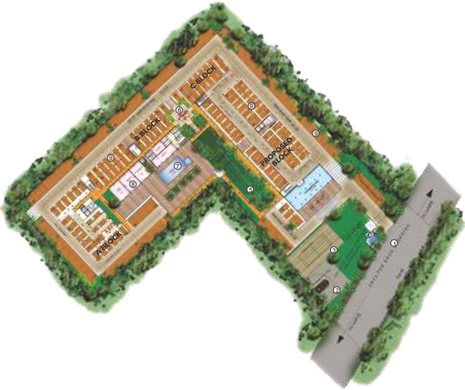 Master Plan of UDB Orchid in Ajmer Road, Jaipur - Image 53436