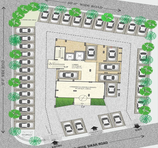 Master Plan of UDB Skyway 1 in Sikar Road, Jaipur - Image 53451