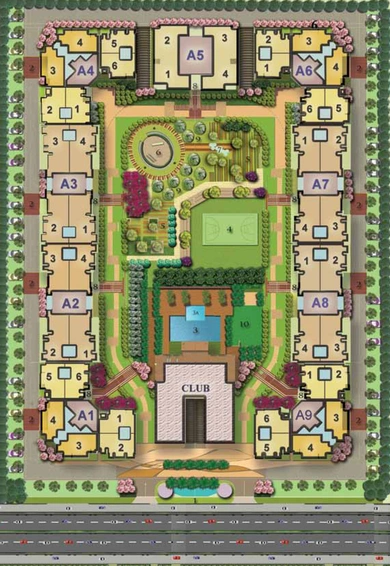 Master Plan of Radhey Casa Green 1 in Greater Noida West, Greater Noida - Image 54844