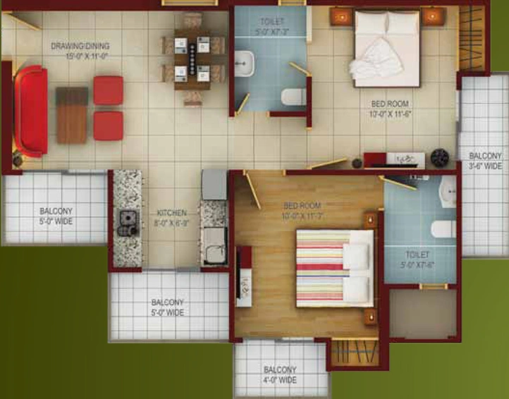 2 BHK Flat in Samridhi Grand Avenue in Techzone 4, Greater Noida - Image 508524