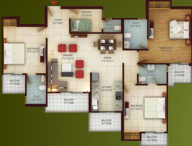 3 BHK Flat in Samridhi Grand Avenue in Techzone 4, Greater Noida - Image 508528