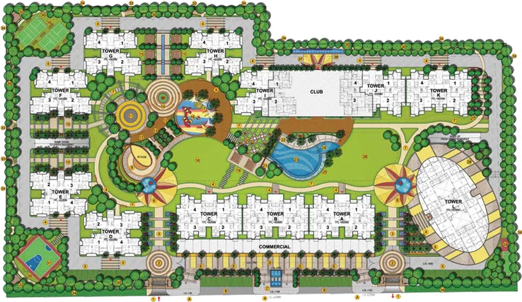 Master Plan of Samridhi Grand Avenue in Techzone 4, Greater Noida - Image 54871