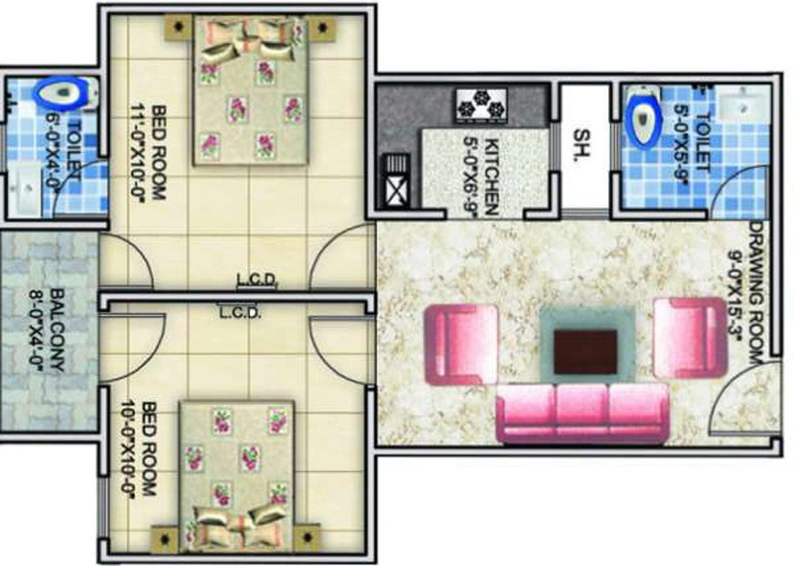 2 BHK Flat in Vertigo Homes in Sector 1, Greater Noida - Image 513460