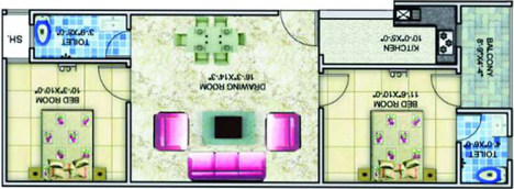 2 BHK Flat in Vertigo Homes in Sector 1, Greater Noida - Image 513461