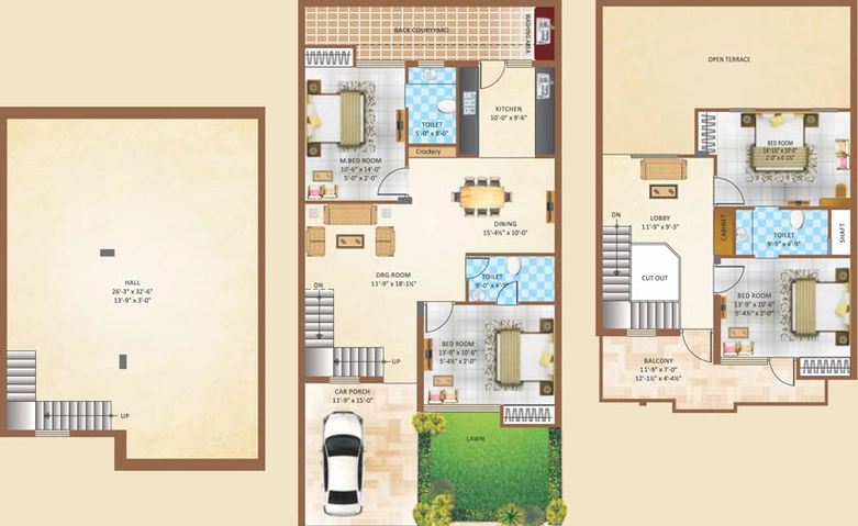 4 BHK House/Villa in Vardhman Arcadia Greens in Vaishali Nagar, Jaipur - Image 623379