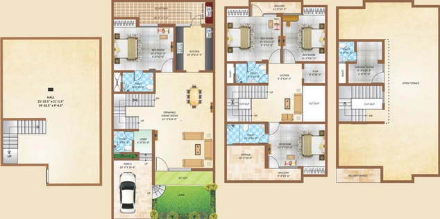 4 BHK House/Villa in Vardhman Arcadia Greens in Vaishali Nagar, Jaipur - Image 623380