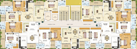 Floor Plan of Aashish Suhaag Residency in Sikar Road, Jaipur - Image 53551