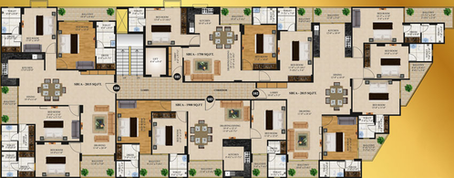 Floor Plan of Aashish The Laburnum in Shyam Nagar, Jaipur - Image 53594