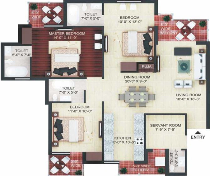 3 BHK Flat in Future Estate in Sector 1, Greater Noida - Image 290449