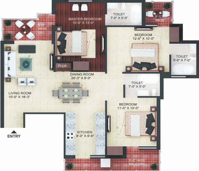 3 BHK Flat in Future Estate in Sector 1, Greater Noida - Image 290448