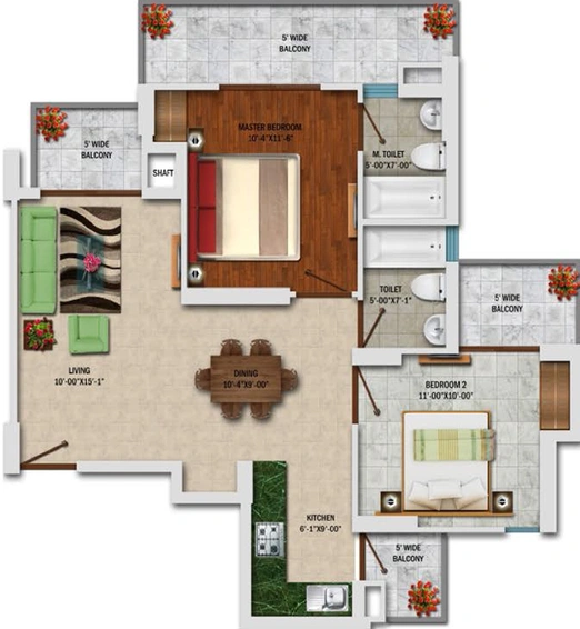 2 BHK Flat in Future Rhythm Ccounty in Sector 1, Greater Noida - Image 290564