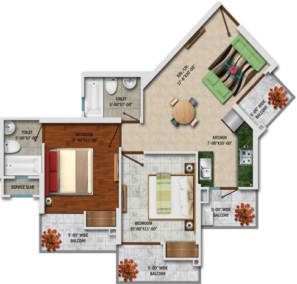 2 BHK Flat in Future Rhythm Ccounty in Sector 1, Greater Noida - Image 290562