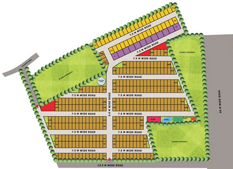Master Plan of Renowned Lotus Villa in Noida Extention, Greater Noida - Image 2144