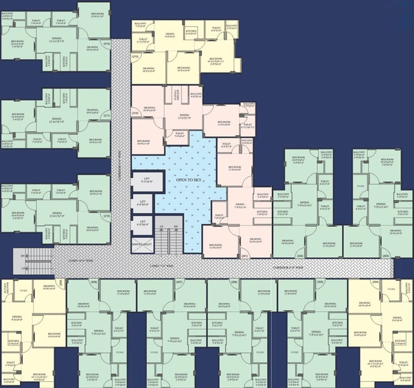 Floor Plan of Virat Vaishali Homes in Vaishali Nagar, Jaipur - Image 80388