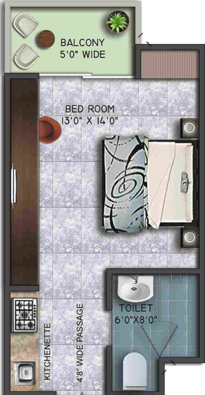 1 RK Flat in Wegmans Trustone Greens in Techzone 4, Greater Noida - Image 509342