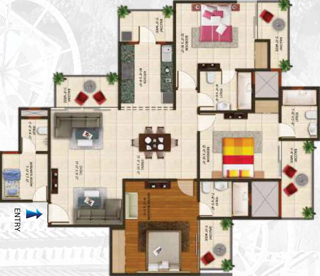 3 BHK Flat in Amaatra Homes in Sector 10, Greater Noida - Image 548093