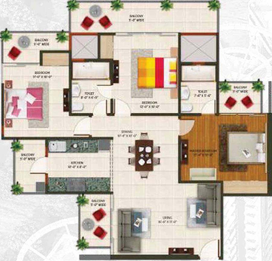 3 BHK Flat in Amaatra Homes in Sector 10, Greater Noida - Image 548091