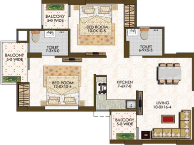 2 BHK Flat in GRC The Park in Noida Extention, Greater Noida - Image 660407
