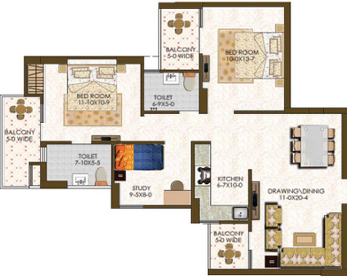2 BHK Flat in GRC The Park in Noida Extention, Greater Noida - Image 660409