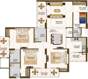 3 BHK Flat in GRC The Park in Noida Extention, Greater Noida - Image 660413