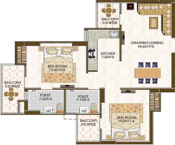 2 BHK Flat in GRC The Park in Noida Extention, Greater Noida - Image 660408