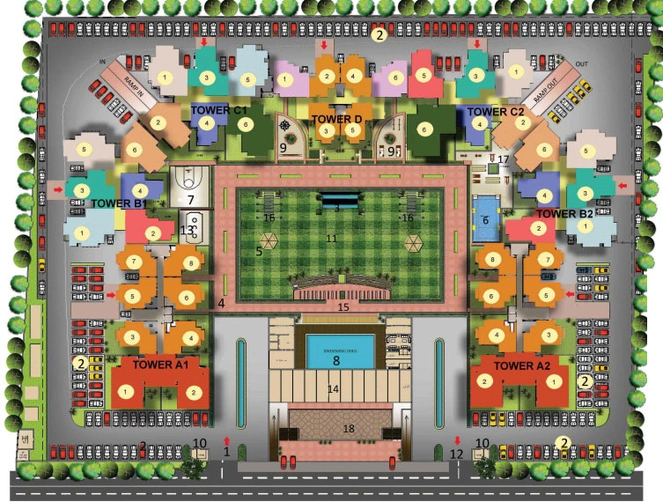 Master Plan of GRC The Park in Noida Extention, Greater Noida - Image 91728