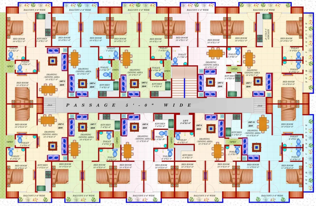 Floor Plan of Lucky The Palm Valley in Sector 1, Greater Noida - Image 55387