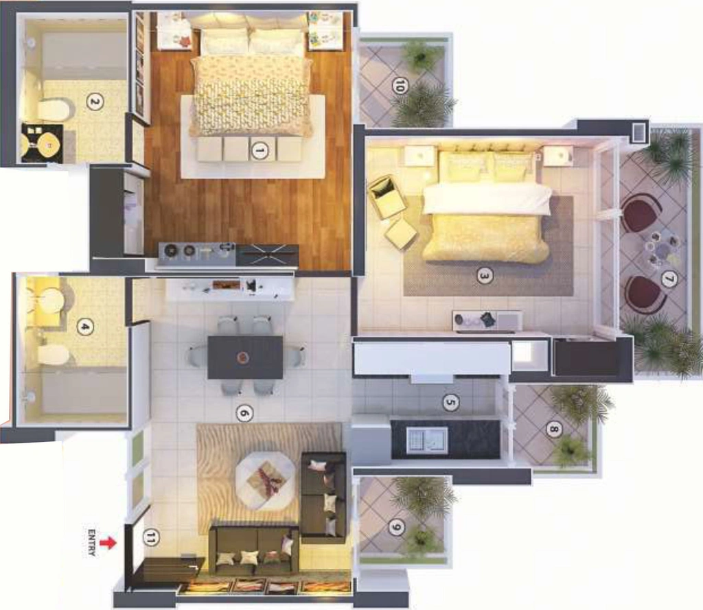 2 BHK Flat in Mangalya Ophira in Sector 1, Greater Noida - Image 513491