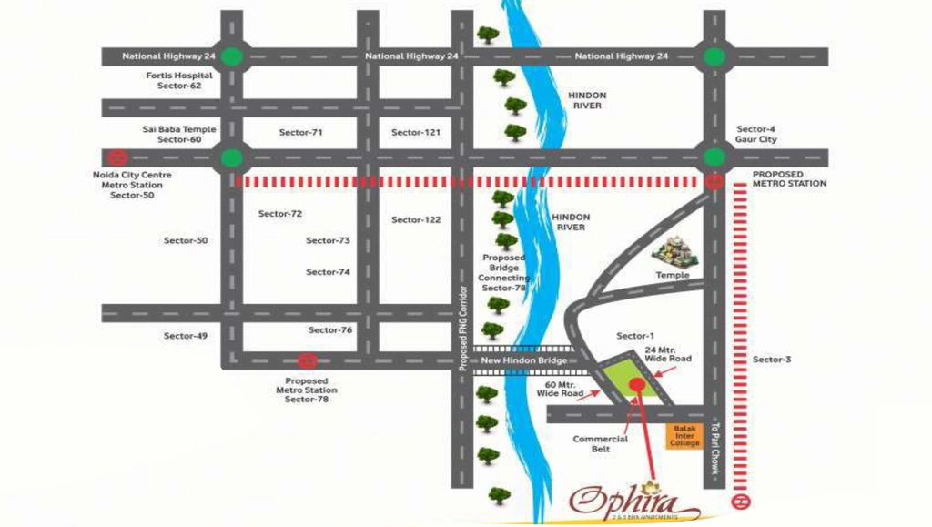 Location of Mangalya Ophira in Sector 1, Greater Noida - Image 57587