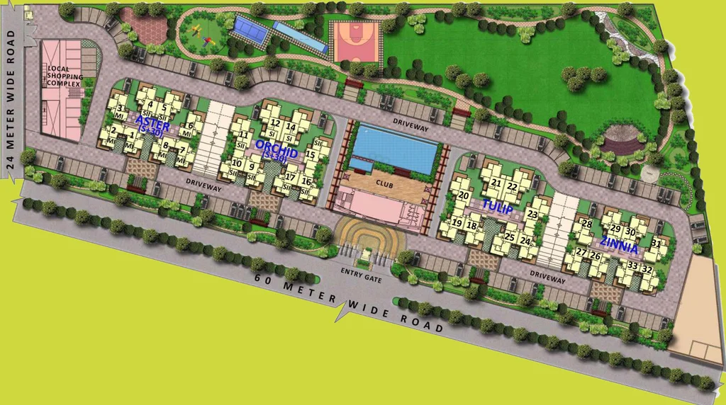 Master Plan of SKA Greenarch in Sector 16 B, Greater Noida - Image 55451