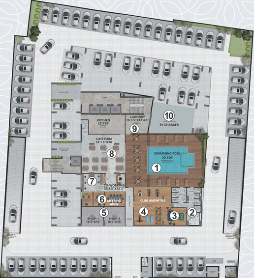 Master Plan of CKM Urban Suites in Jagatpura, Jaipur - Image 82270