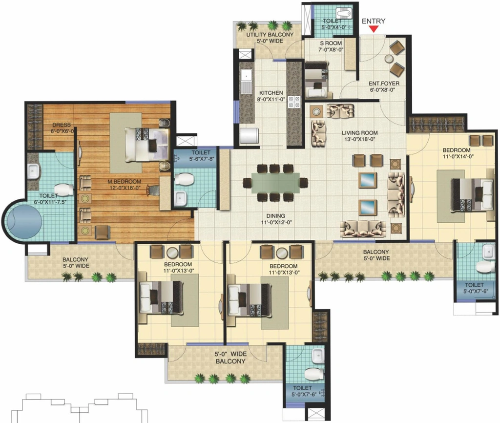 4 BHK Flat in VVIP Homes in Sector 16 C, Greater Noida - Image 509809