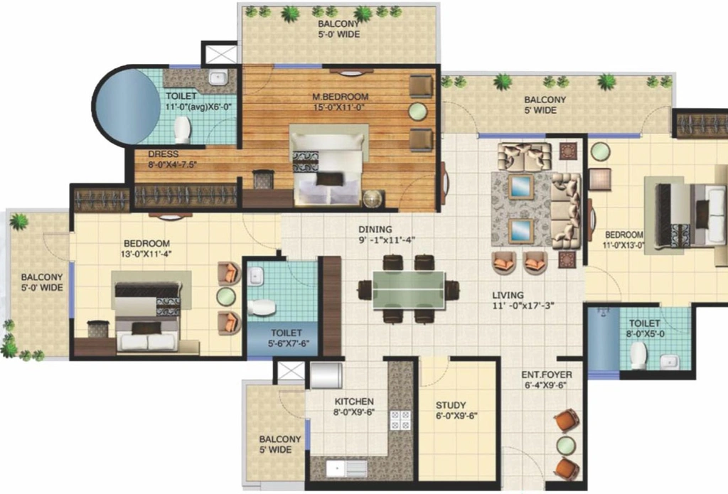 3 BHK Flat in VVIP Homes in Sector 16 C, Greater Noida - Image 509808