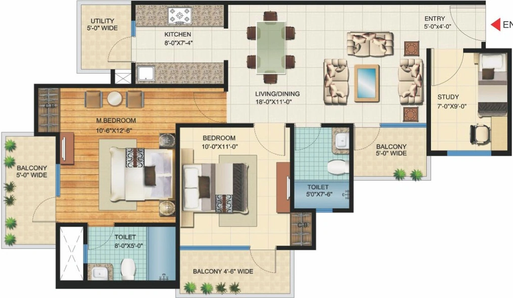 2 BHK Flat in VVIP Homes in Sector 16 C, Greater Noida - Image 509806