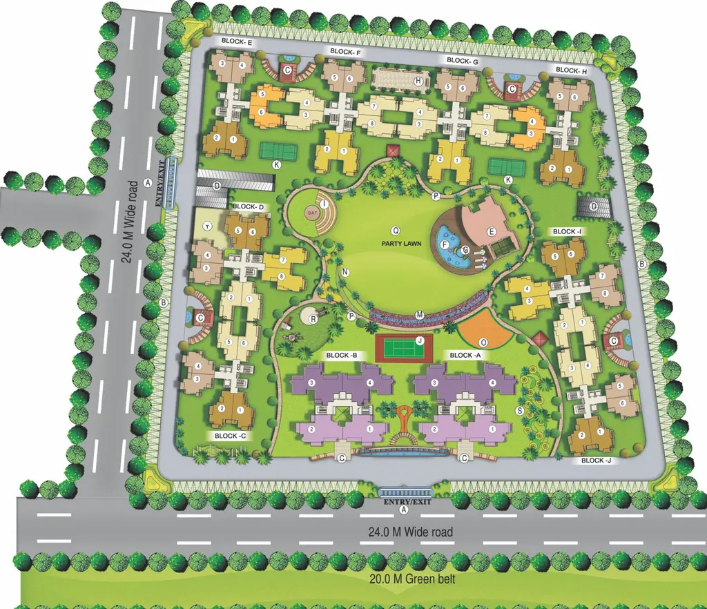 Master Plan of VVIP Homes in Sector 16 C, Greater Noida - Image 55476