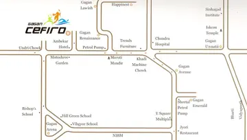 Location of Unnati Gagan Cefiro - Image 17945