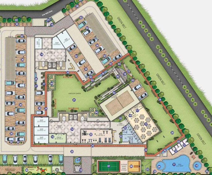 Master Plan of Ballpark Imperial Garden in Vidyadhar Nagar, Jaipur - Image 54109