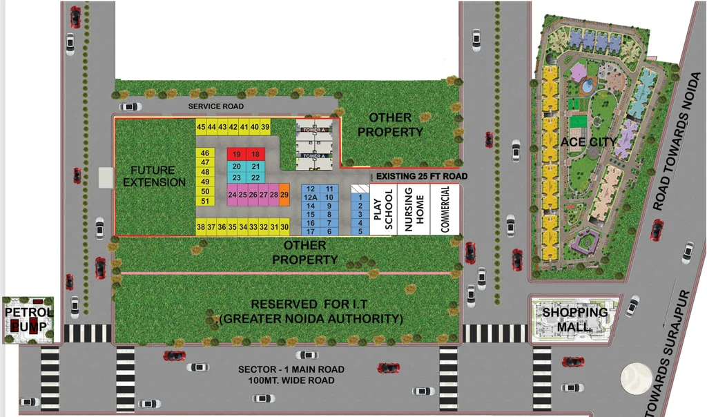 Master Plan of Ashoka Greens Villa in Sector 1, Greater Noida - Image 55509